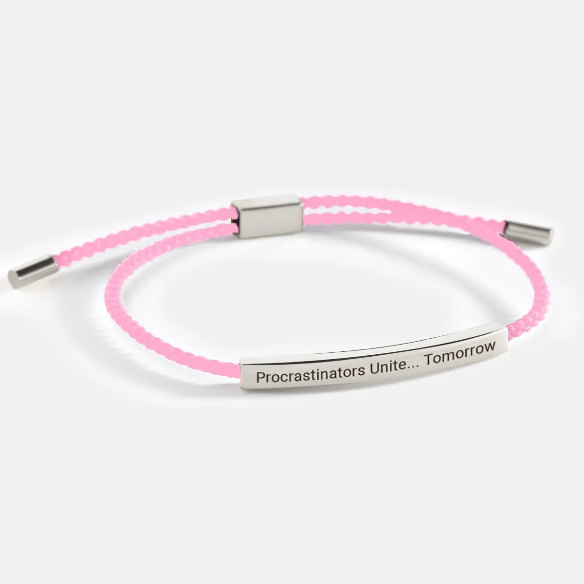 Procrastinators Unite... Tomorrow Inspire Bracelet