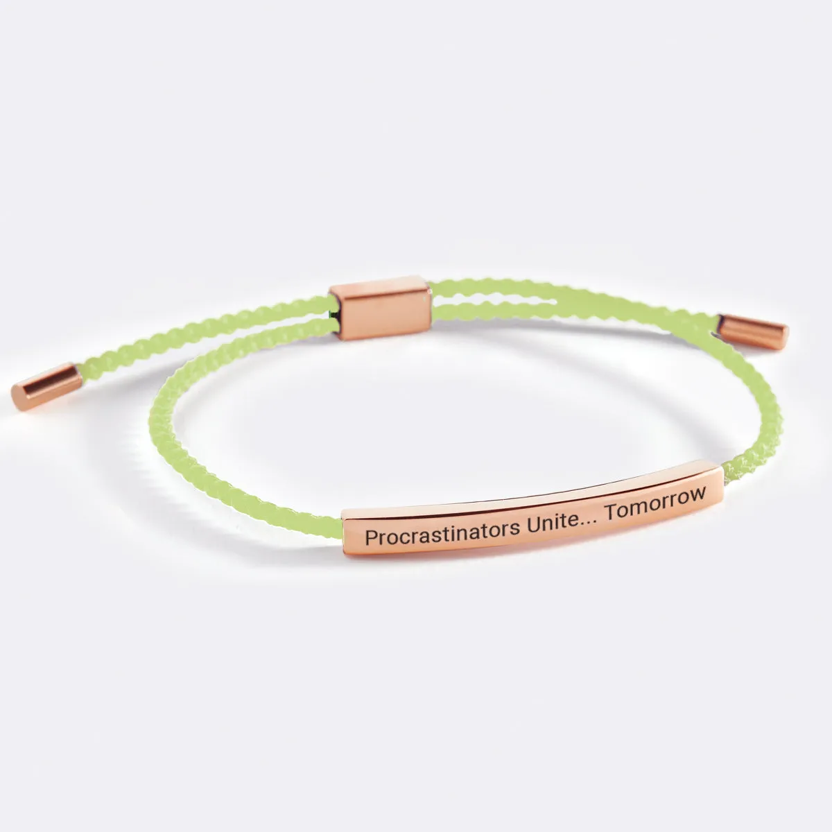 Procrastinators Unite... Tomorrow Inspire Bracelet