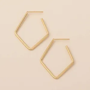 Refined Earring Collection - Orion Diamond Hoop/Gold Vermeil