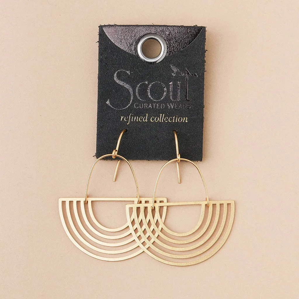 Refined Earring Collection - Solar Rays/Sterling Silver