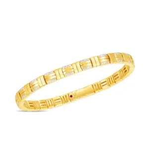 Roberto Coin 18k Yellow Gold Veneto Collection Diamond Bracelet