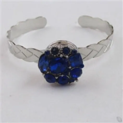 Royal Blue Crystal Bangle Bracelet