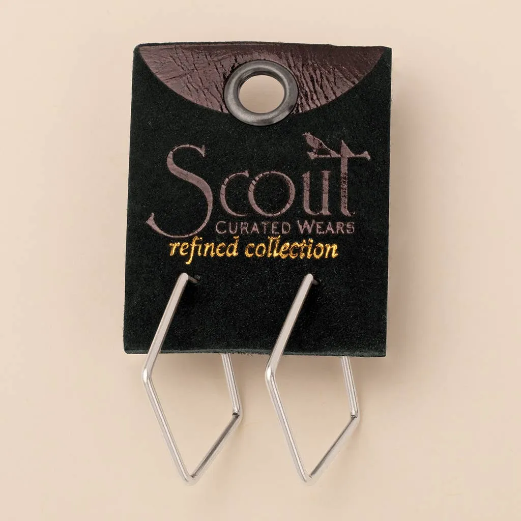 Scout Curated Wears - Refined Earring Collection - Orion Diamond Hoop/Sterling S