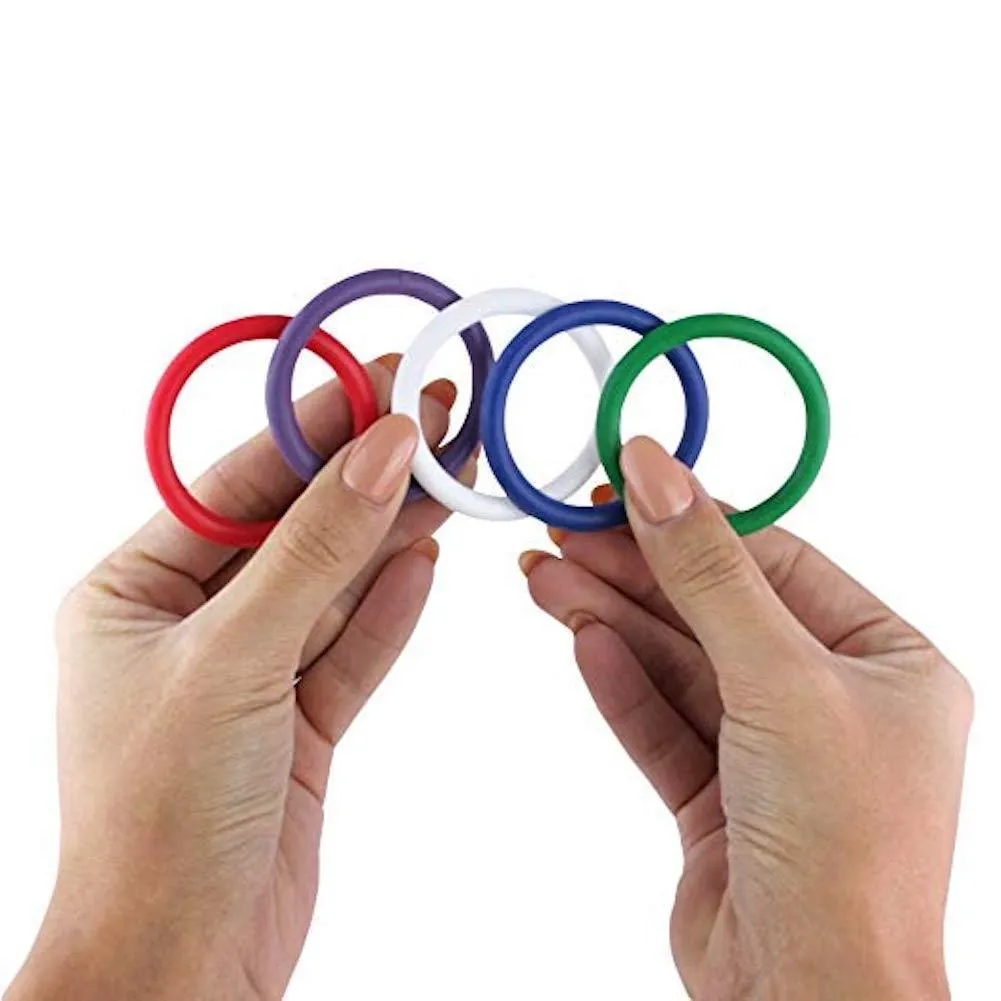 Set Of 5 Colorful Cock Rings