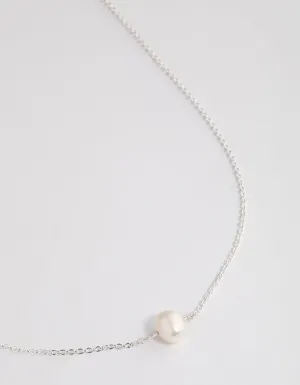 Silver Freshwater Pearl Necklace