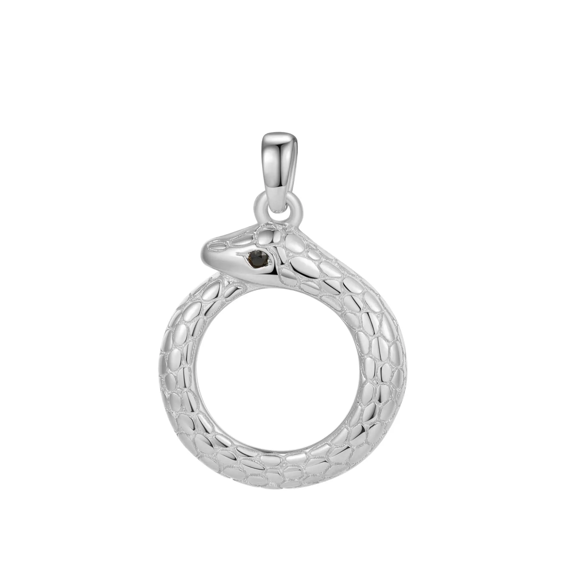 Snake Ouroboros Pendant Necklace for Renewal Sterling Silver