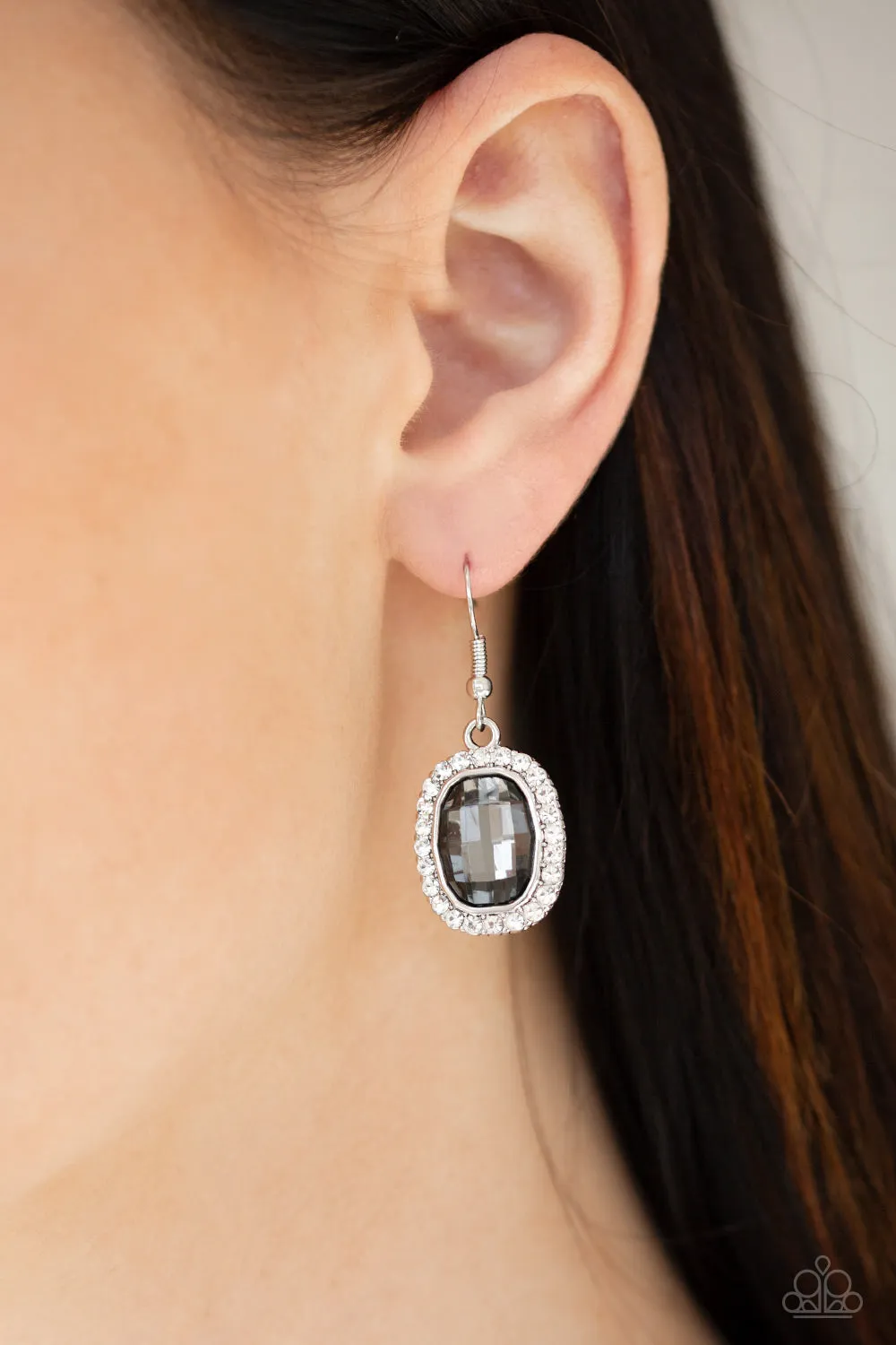 The Modern Monroe - Silver Earrings - Paparazzi Accessories