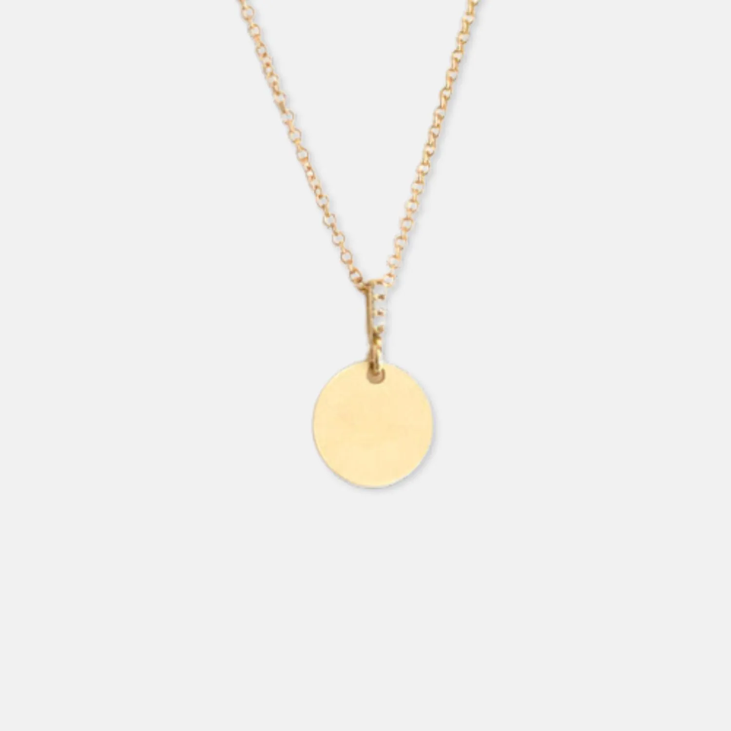 The Petite Round Tag Necklace