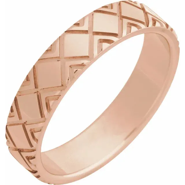 Timeless Imprint Engraved Band