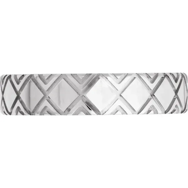 Timeless Imprint Engraved Band