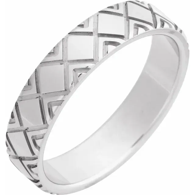 Timeless Imprint Engraved Band