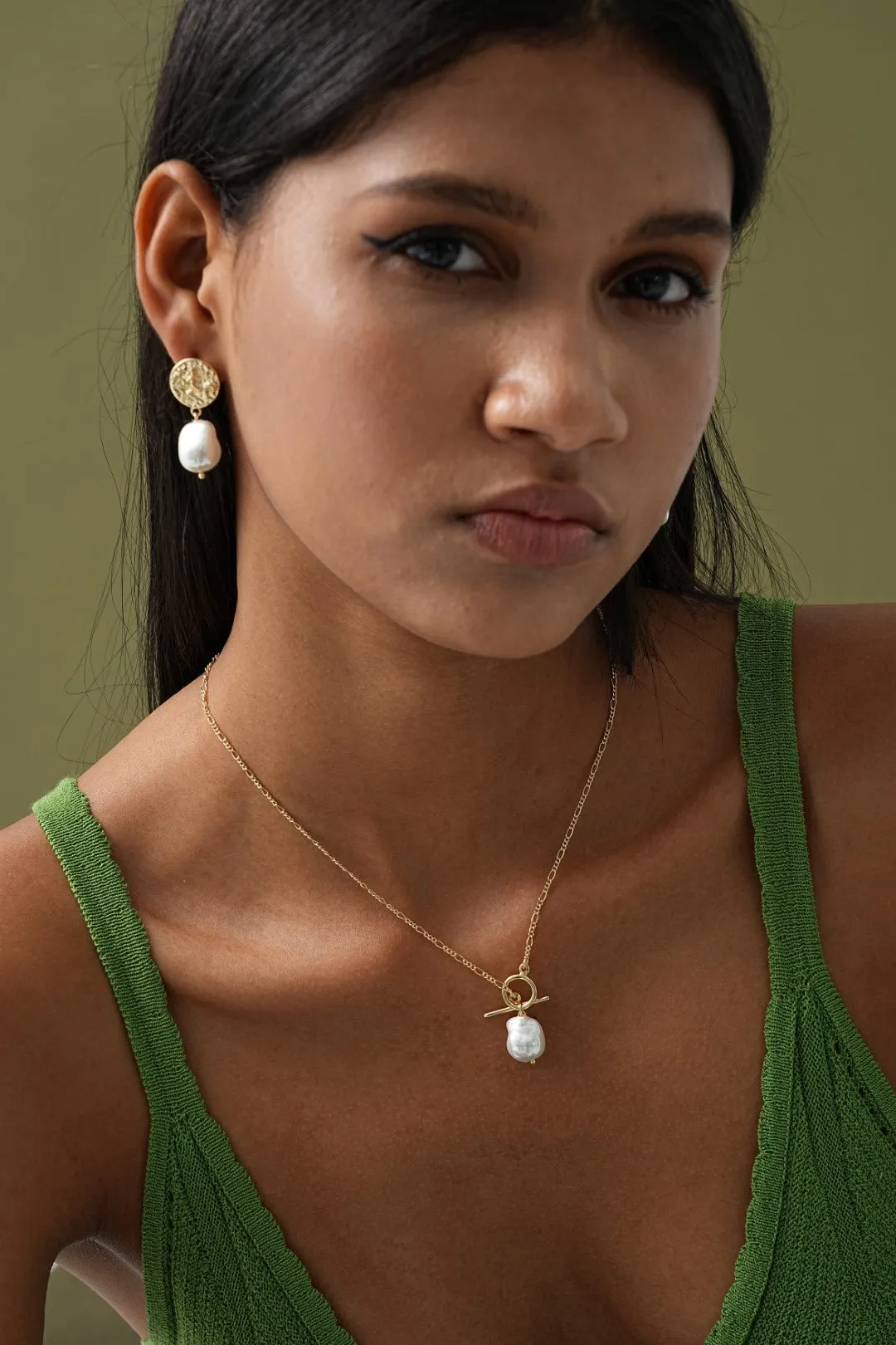 Timeless Pearl 14K Gold Necklace