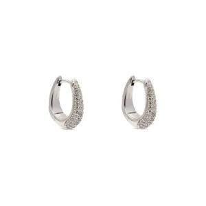 Tom Wood - Liz Hoop Pave Silver