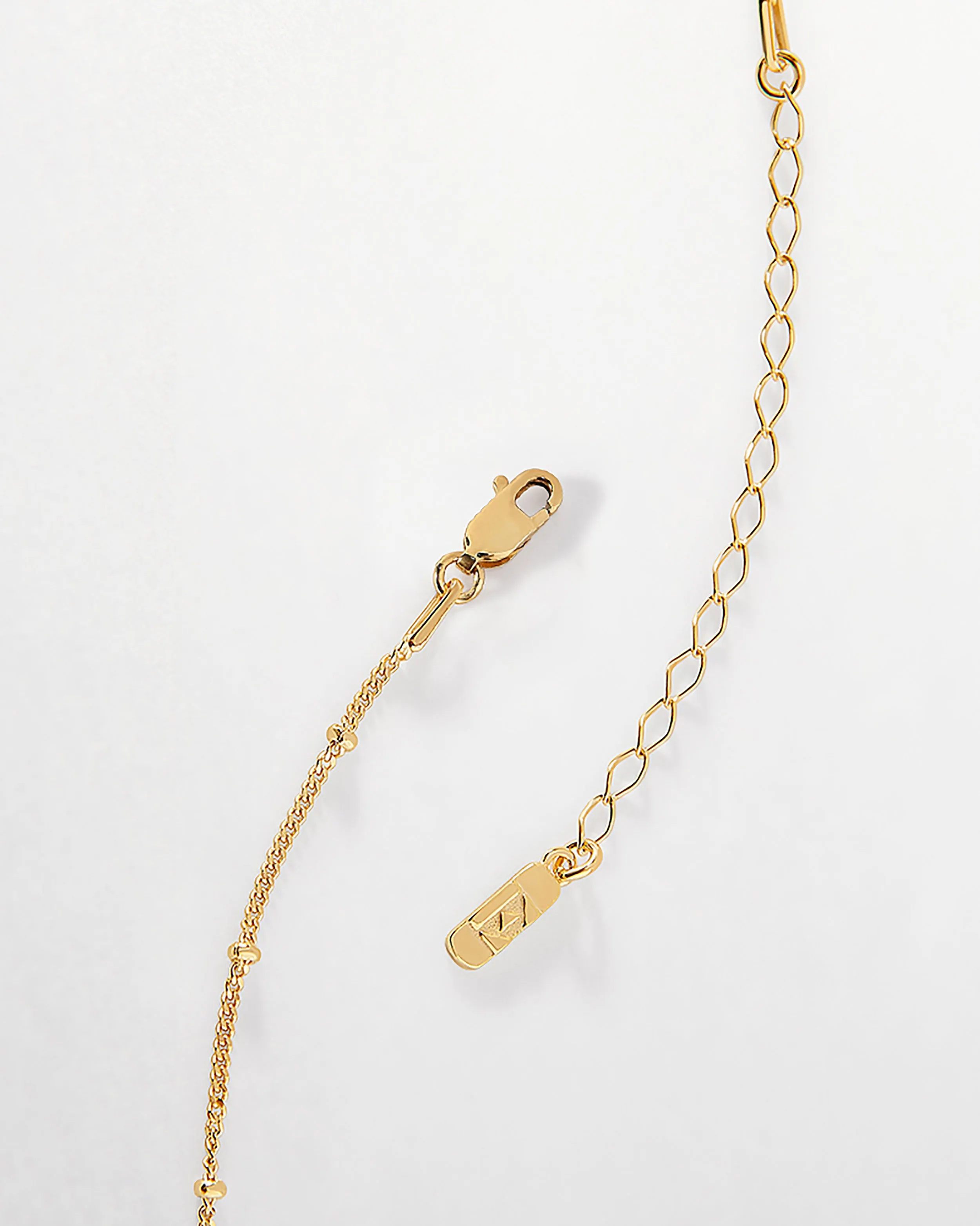 Triple Initial Necklace - Gold