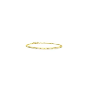 Yellow Gold Diamond Tennis Bracelet